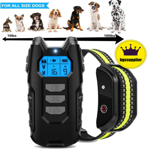 Dog Training Collar Pet Electric Shock Collar Waterproof With Remote For Dogs