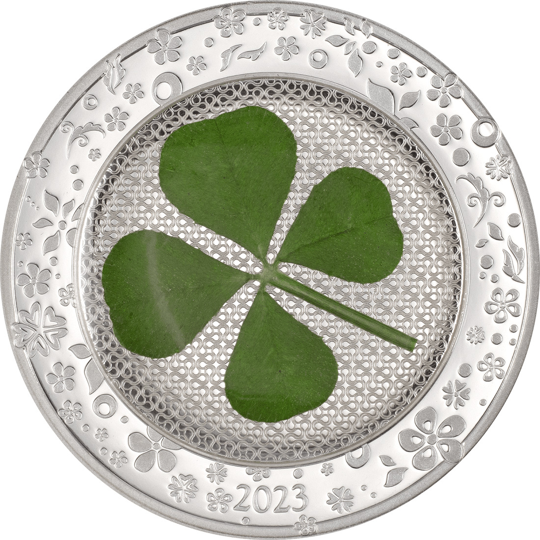 2023 Palau Four-Leaf Clover Ounce of Luck 1oz Silver Proof Coin
