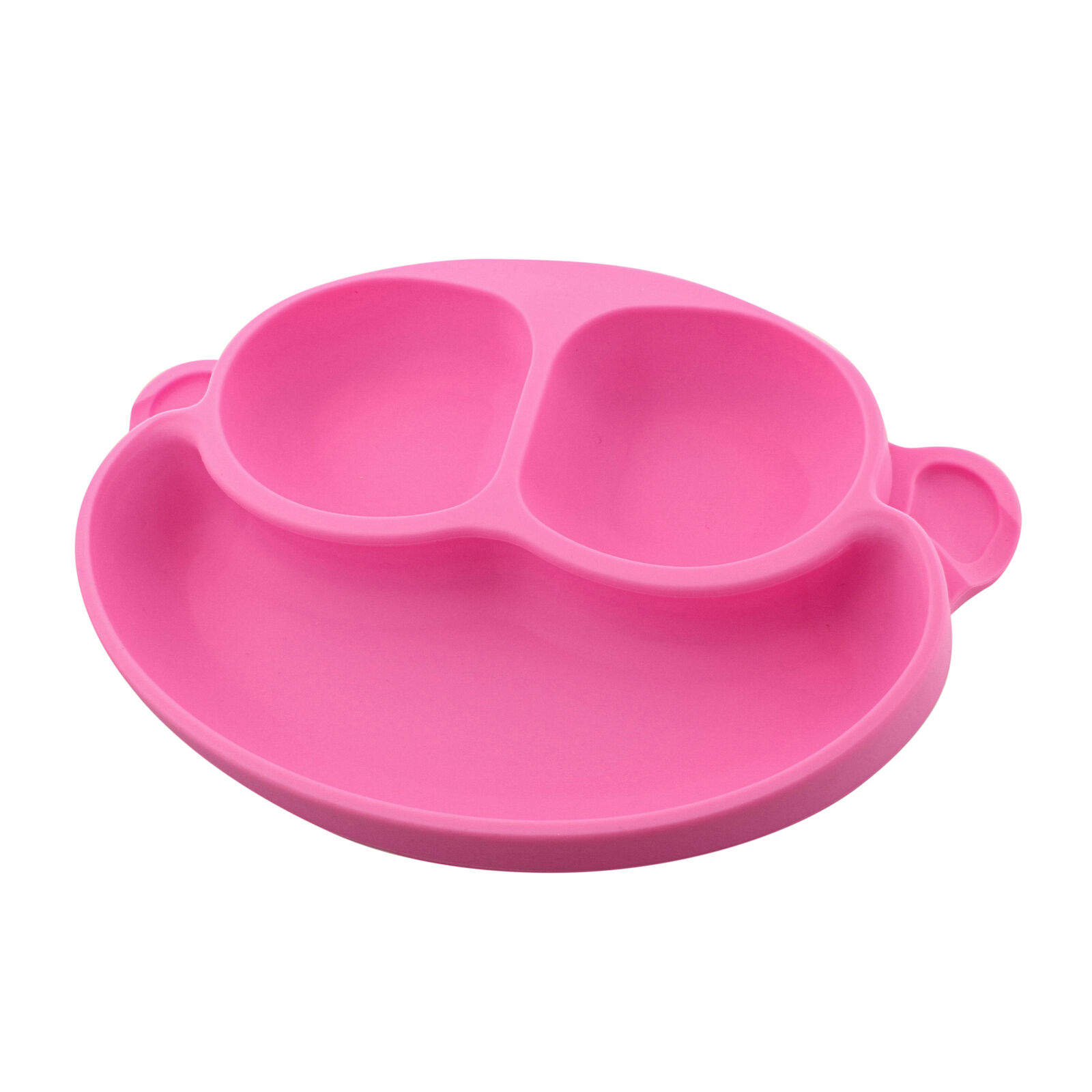 7Penn Monkey Silicone Baby Plate with Suction Base Toddler Plate Feeding Tray