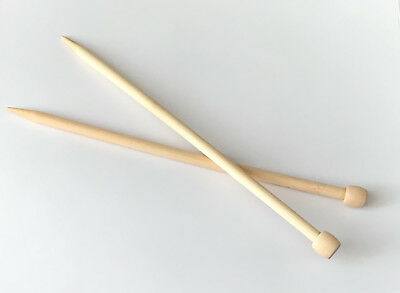 New! 13" Us Sizes 0-15 Bamboo Single Point Knitting Needles (choose Size) Needle