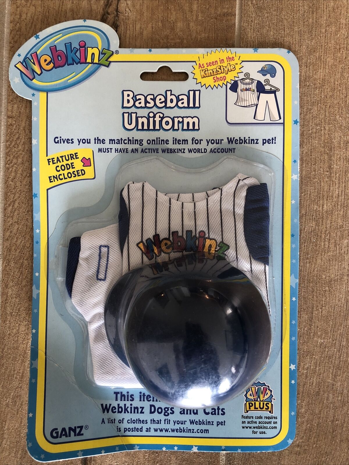 AT Baseball Uniform fits most WEBKINZ cat dog pet CLOTHING new with code