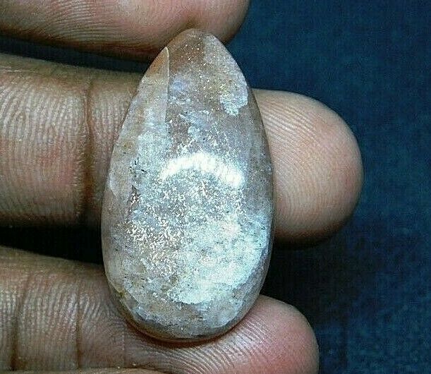 22Cts. -Natural sunstone   cabochon loose gemstone pear    -Mr 1890