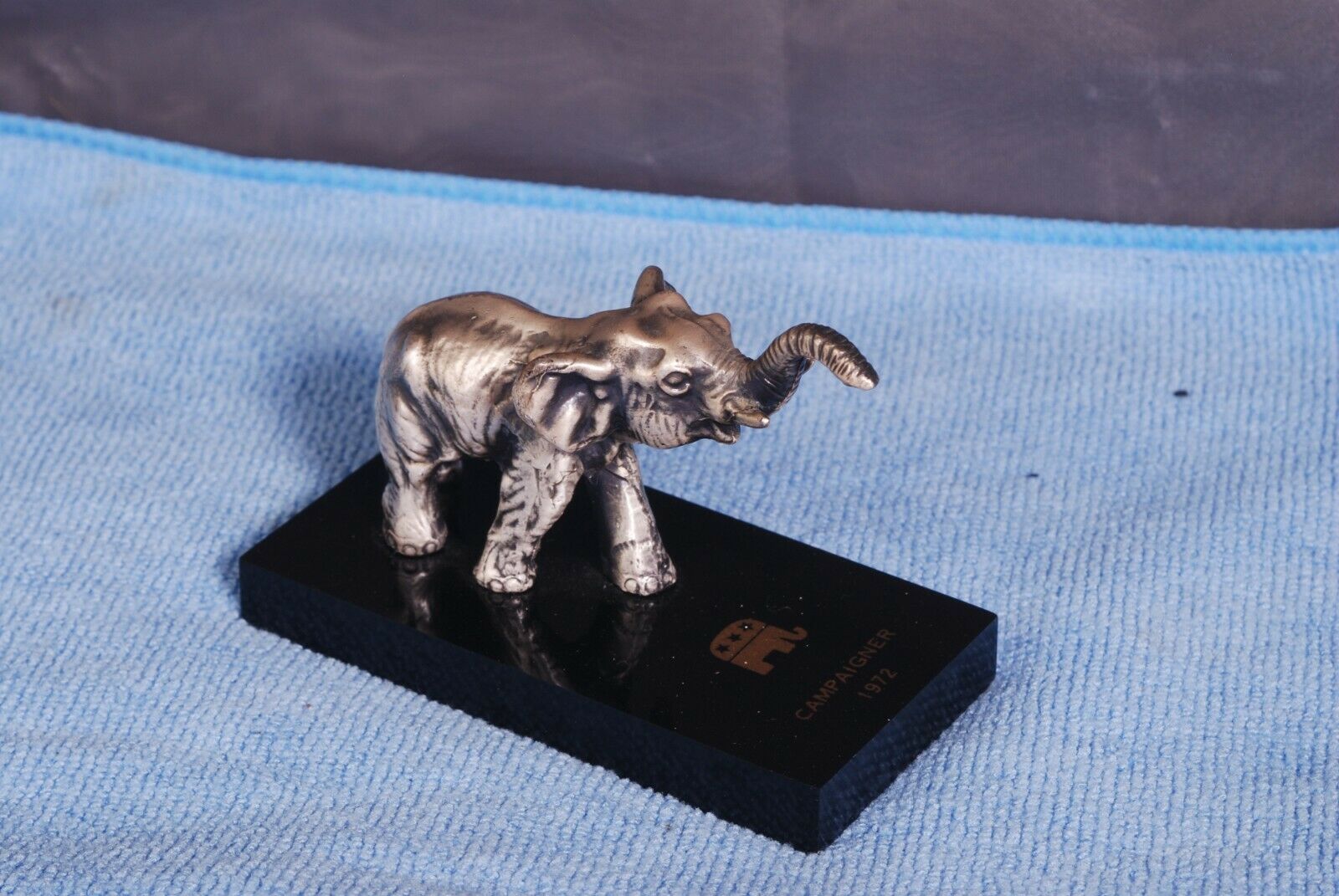 Republican Party "campaigner 1972" Paperweight Elephant