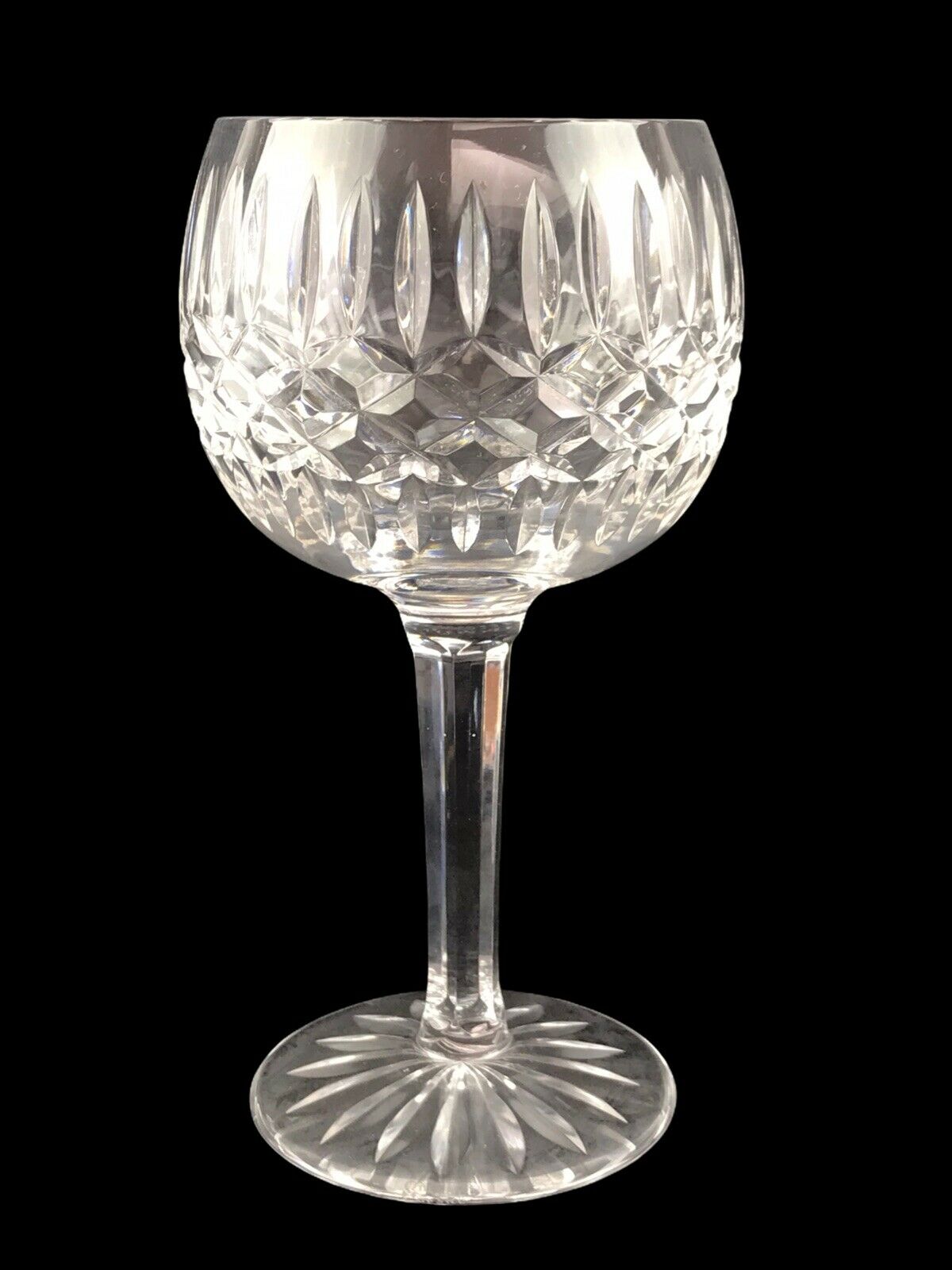 Tyrone Irish Crystal Clear Cut Glass Enniskillen Magnum Balloon Wine 7-3/4"