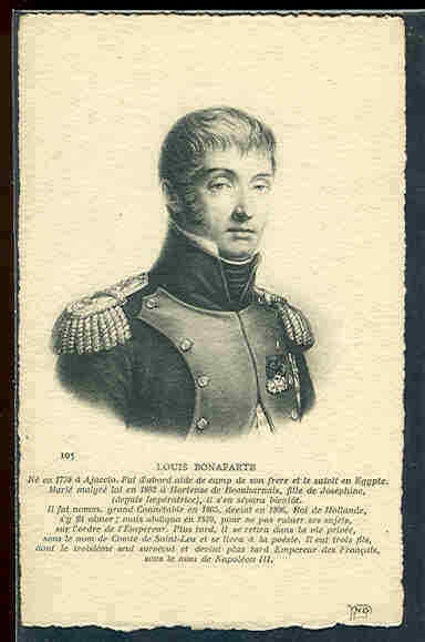 pc5202 postcard Louis Bonaparte MOBSC