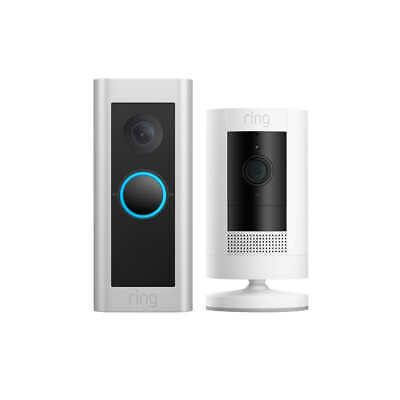 Ring Video Doorbell Pro 2 (2021 release) and Ring Stick up Cam Bundle