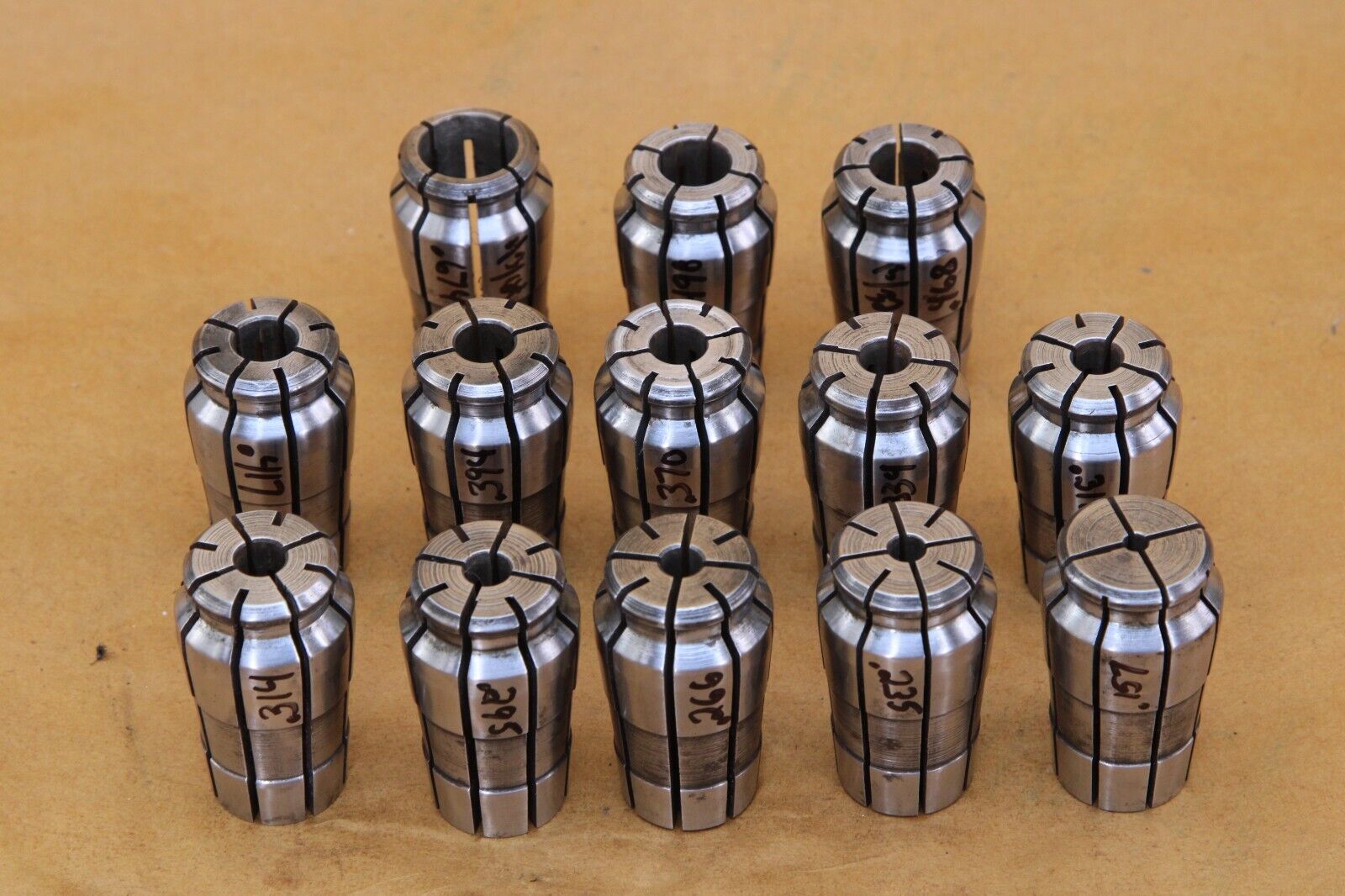 13 Pcs Universal Acura-flex Collets For  Collet Chuck  .157 -.674