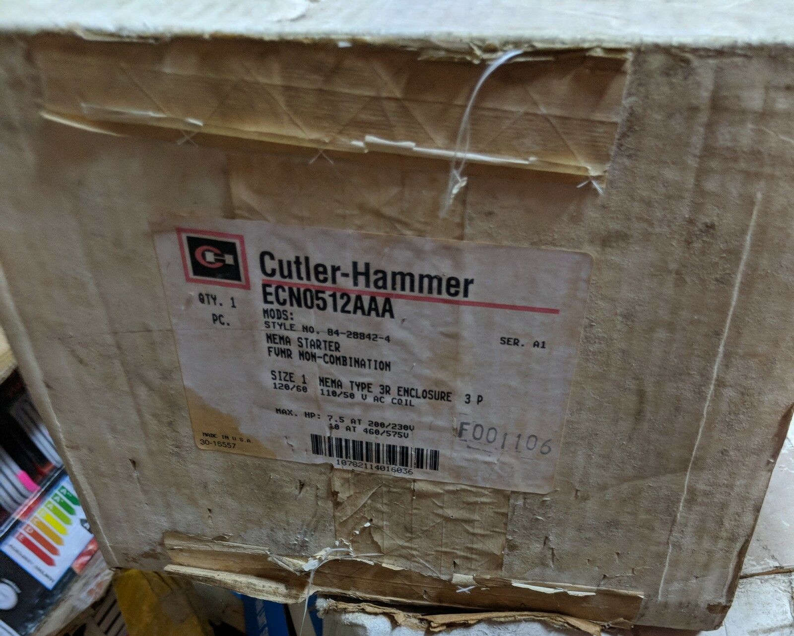 New CUTLER HAMMER ECN0512AAA enclosure only!