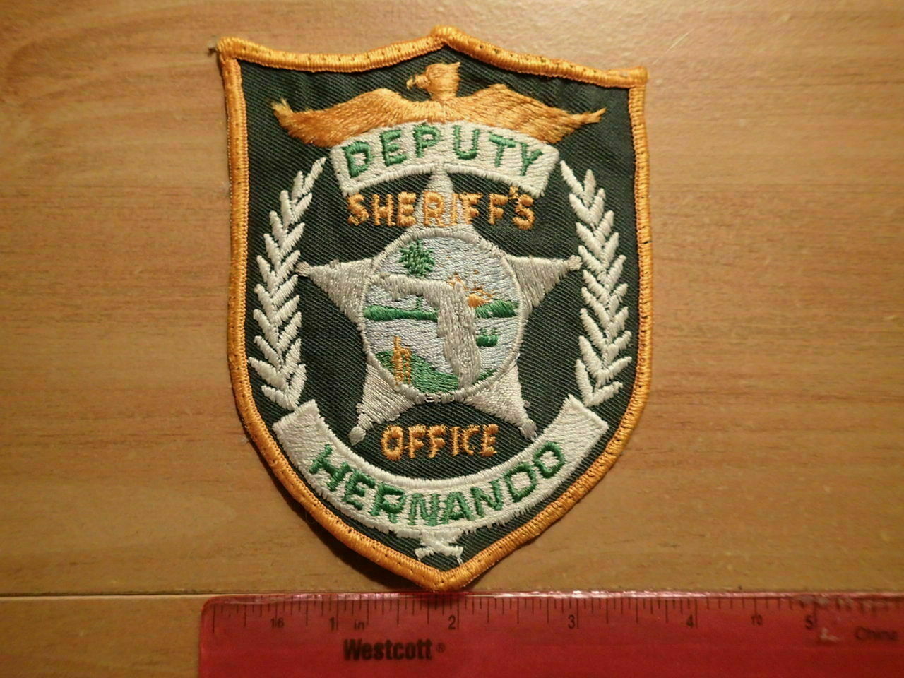 Embroidered Uniform Patch-DEPUTY SHERIFF'S OFFICE, HERNANDO, FLORIDA-Excellent