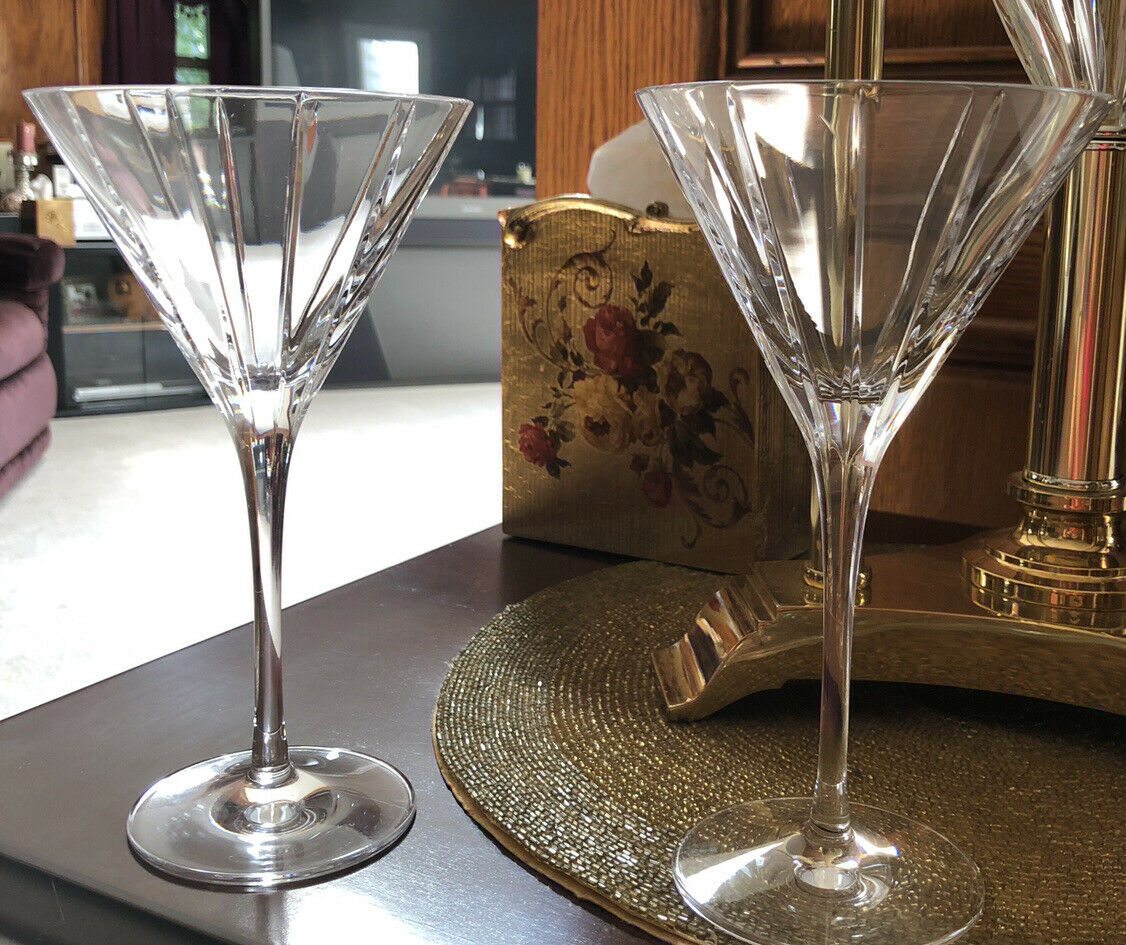 Pair Of William Sonoma Dorset Martini Glasses , Condition Is Used