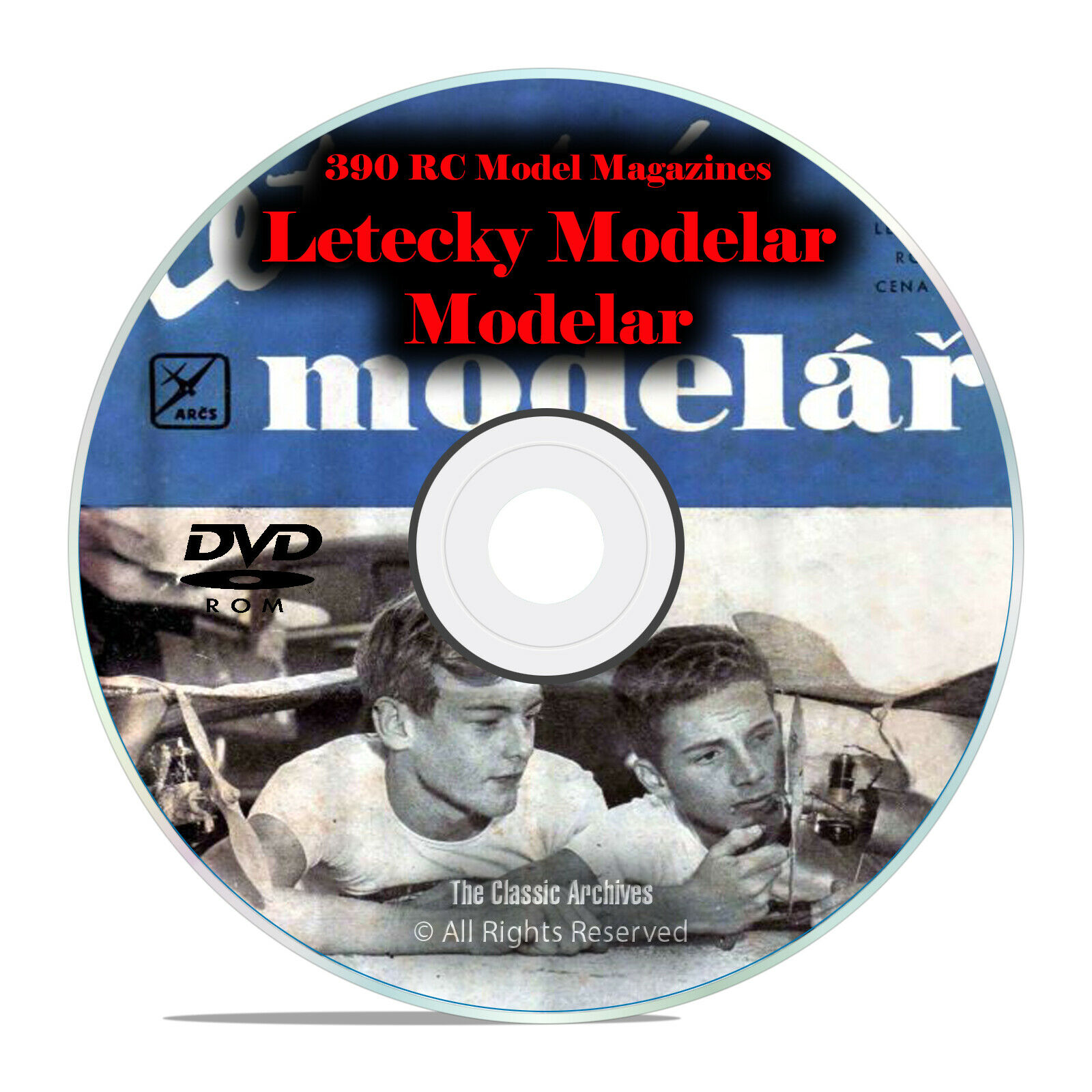 390 RC Model Airplane Magazines, Modelar, Letecky Modelar (Czech) DVD I14