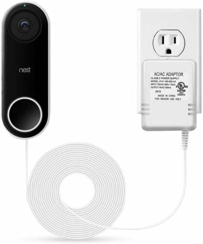 Power Adapter Compatible With Nest Doorbell, Simplisafe,18v Doorbell Transformer