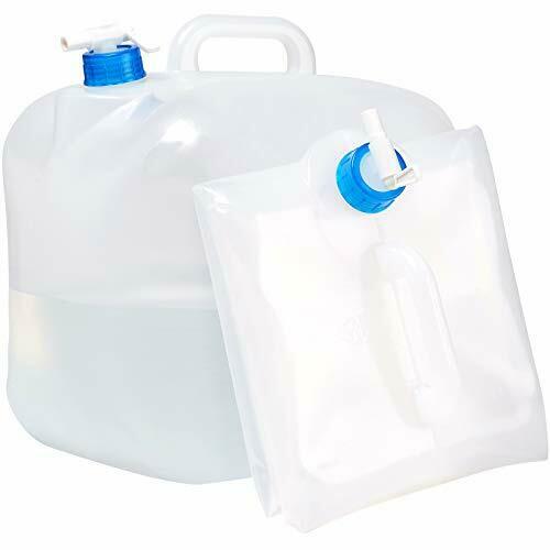 2 PACK Collapsible Water Container 5.3 Gallon with Spigot, Camping Water 2 pack