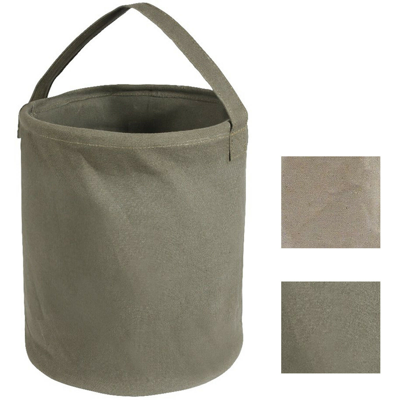Canvas Water Bucket Collapsible Heavy Duty Tool Carrier Folding with Handles