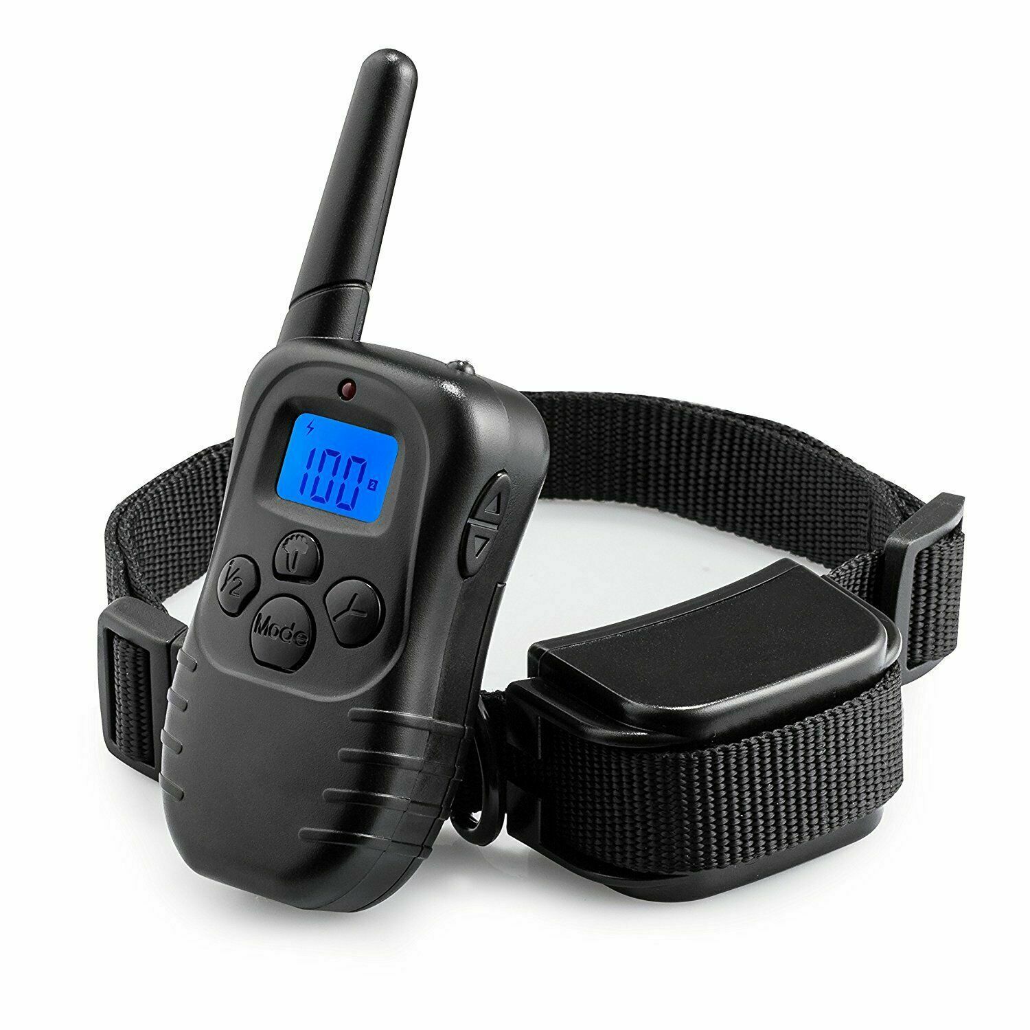Dog Pet Electric Shock Training Collar Waterproof Rechargeable Remote 330Yard