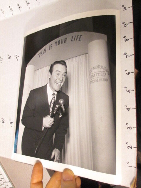 Nbc Tv Studio Show Photo 1950s This Is Your Life Ralph Edwards Microphone E
