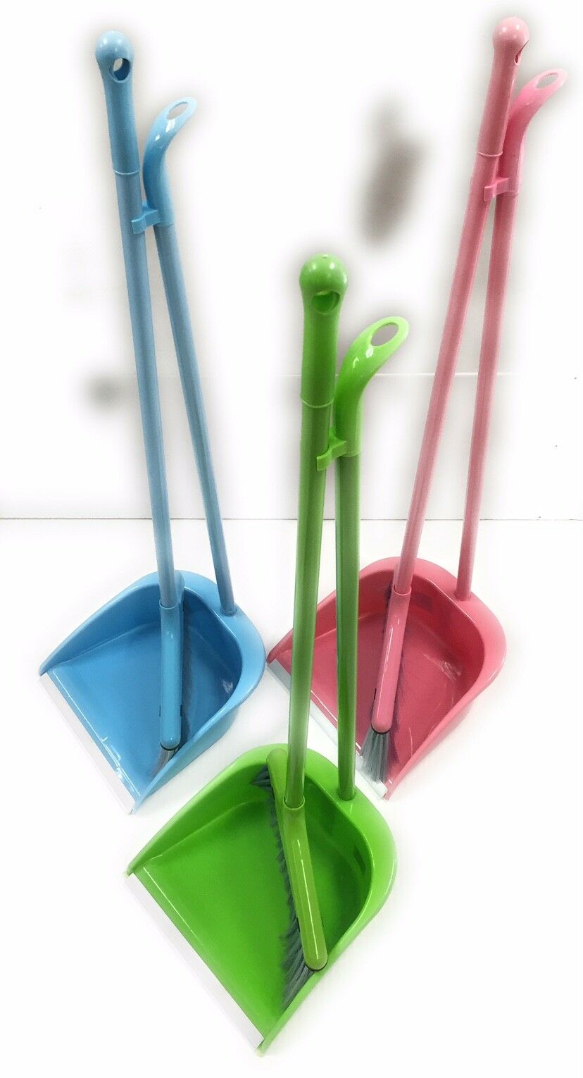 New Cleaning Dustpan Set With Broom And Handle Choose Your Color