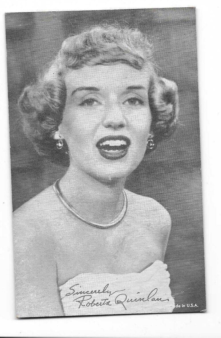 Jazz Singer ROBERTA QUINLAN - 1950s NBC Photo Postcard - 3.5