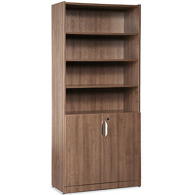OFFICE WOODEN BOOKCASE WITH DOORS Wood Modular Modern Contemporary 72