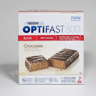 Optifast 800 Bars - Chocolate - 6 Boxes - 42 Servings - Fresh
