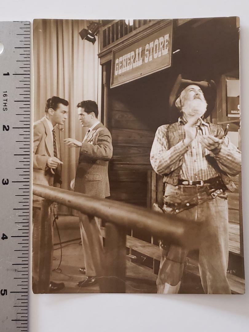 RARE Vintage THE GABBY HAYES SHOW 1950's Cowboy Western NBC TV Studio Photo