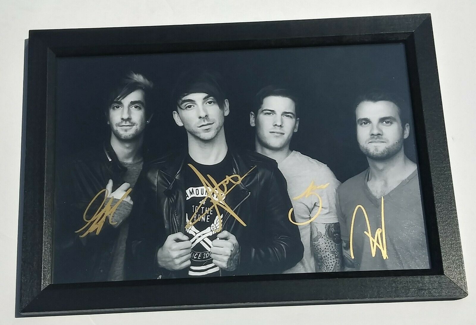 All Time Low Band Signed + Framed 8x12 Photo Poster Kids In The Dark Good Times