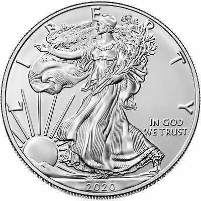 2020 $1 American Silver Eagle 1 Oz Brilliant Uncirculated