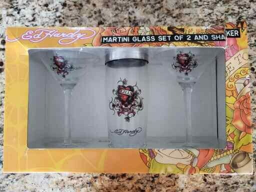 Ed Hardy Barware, brand new in unopened boxes