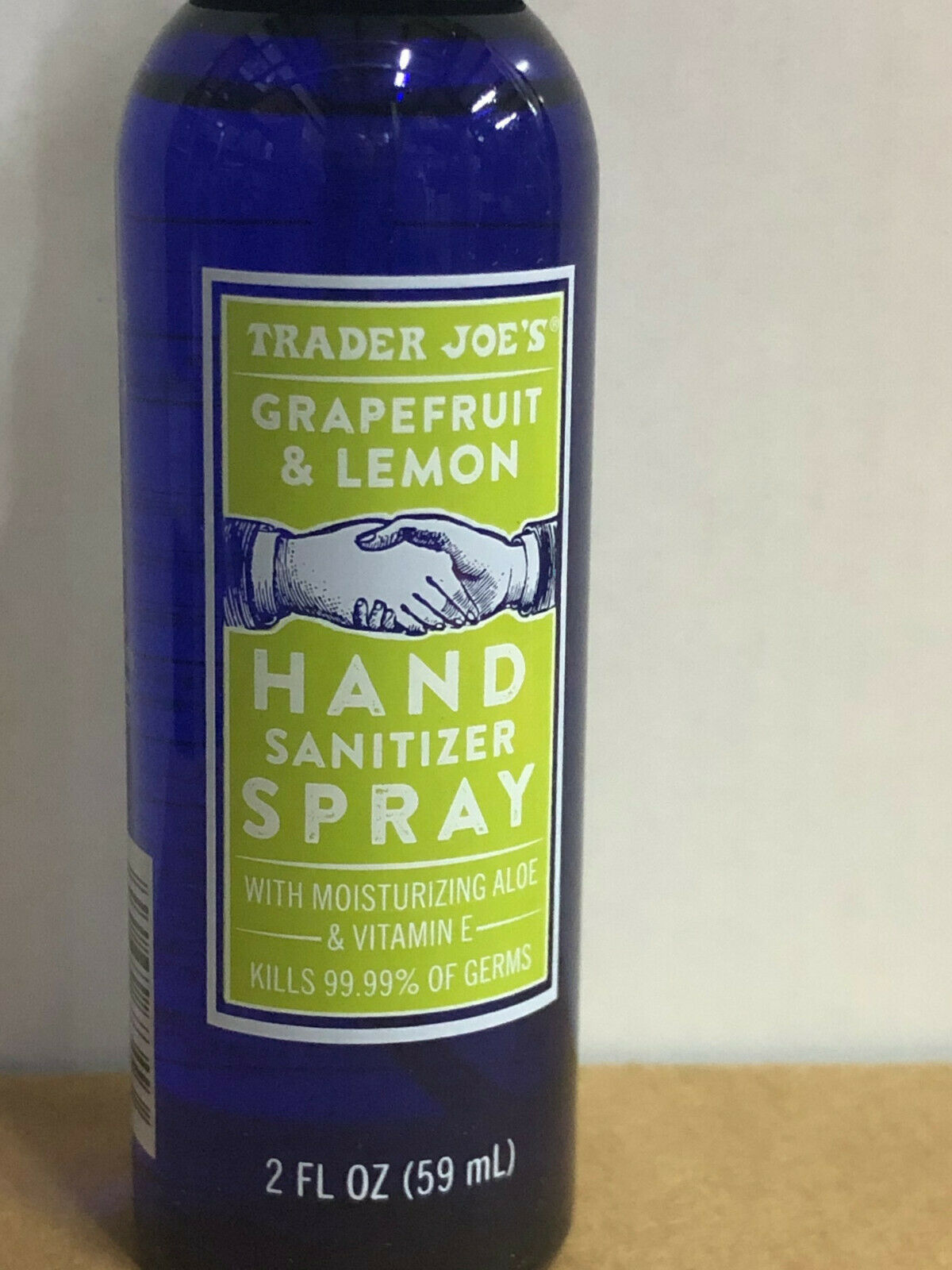 5x 2oz TRADER JOE's GrapeFruit Lemon Hand Cleaner Spray Exp 7/2022 Aloe & Vita E