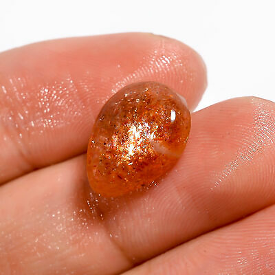 Red Sunstone Pear Shape Cabochon 100% Natural Loose Gemstone 7 Ct. 15x10x6 Mm