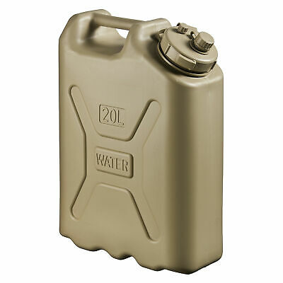 Scepter Lightweight BPA 5 Gallon 20 Liter Portable Water Storage Container, Sand