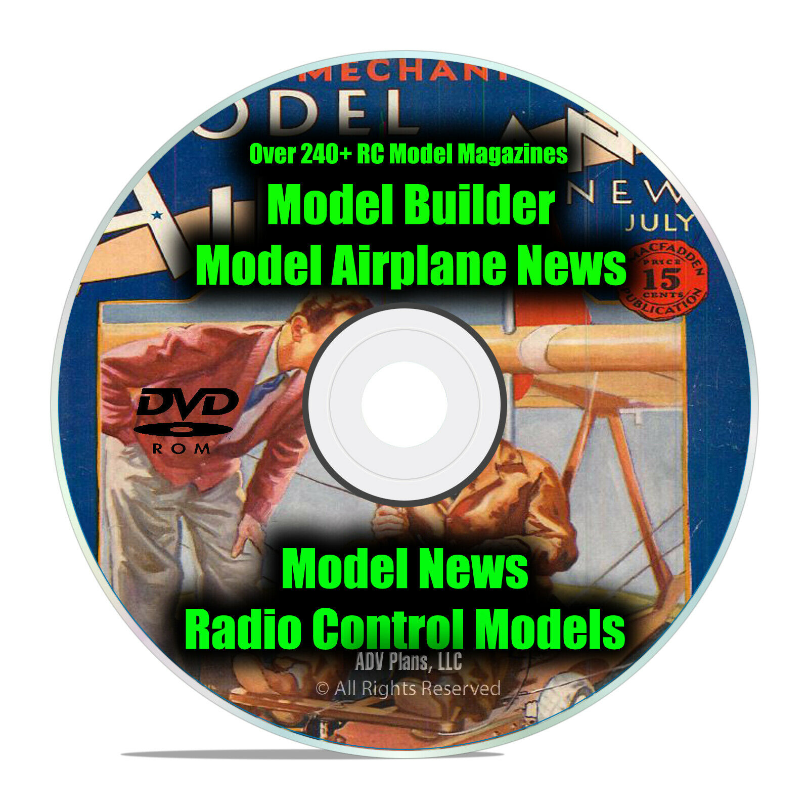 RC Model Airplane Magazines, Model Builder, Radio Control 243 Issues PDF DVD I09