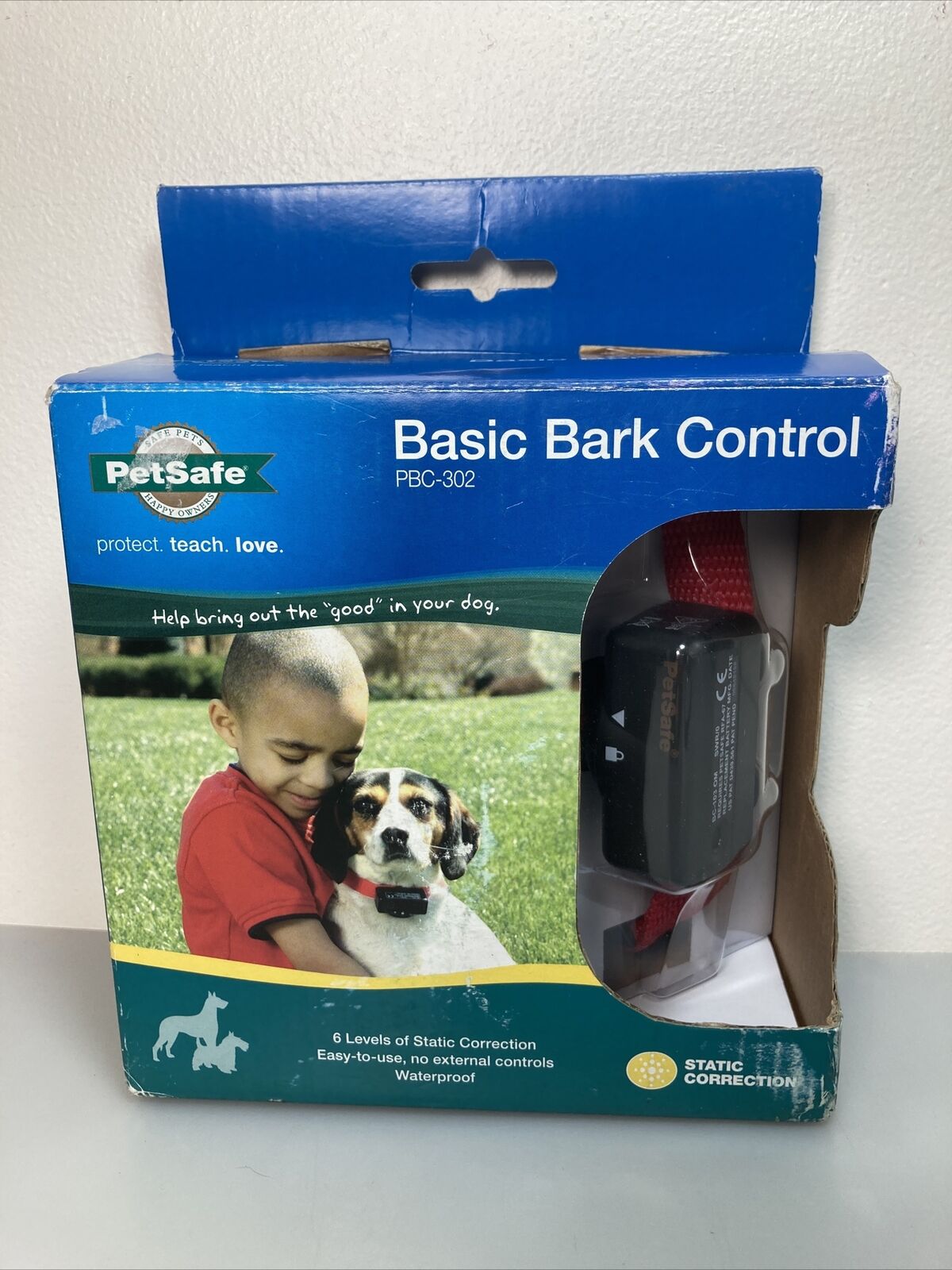 NEW PetSafe BASIC BARK CONTROL PBC-302 Static Correction Waterproof ~ New in Box
