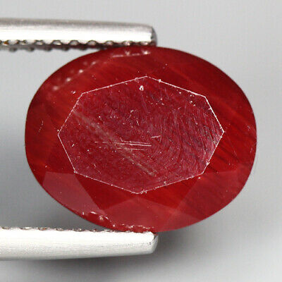3.57 Cts_simmering Ultra Rare_100 % Natural Unheated Red Andesine Gemstone