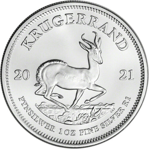 2021 South Africa Silver Krugerrand 1 oz 1 Rand - BU