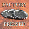 100 Qty - Flat Bottle Caps Factory Pressed Flattened Bottlecap Necklace Pendant