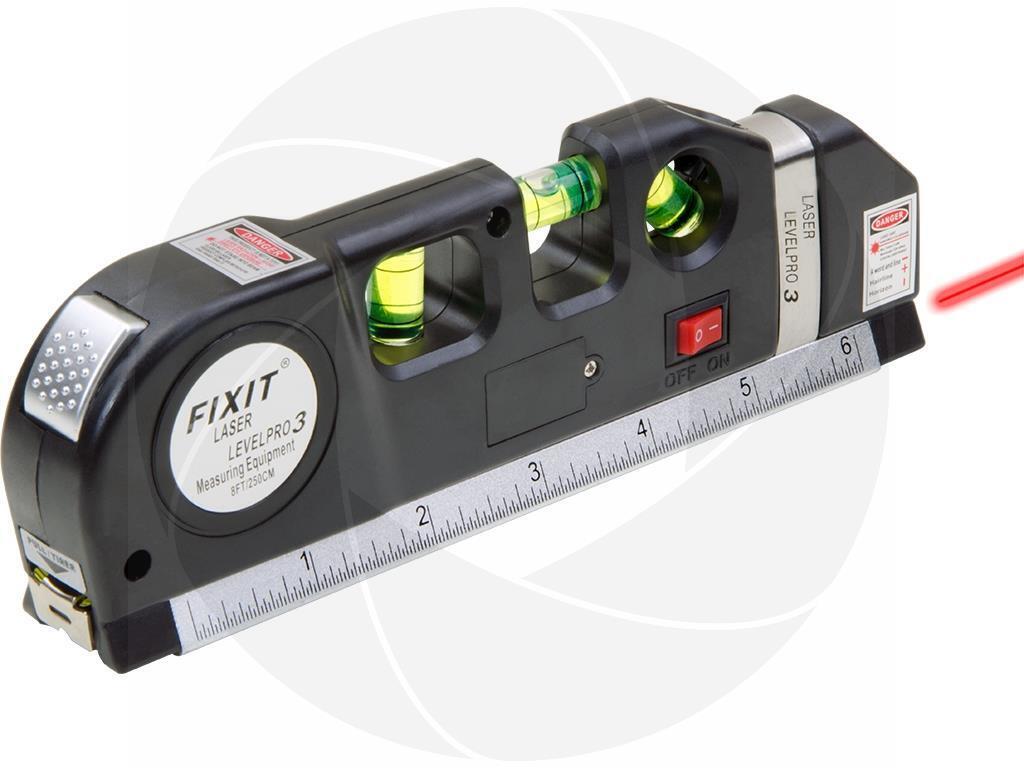 Multi Laser Mini Level Pro3 Horizontal Vertical 8FT 250cm Measuring Tape Ruler