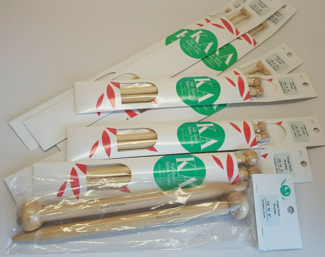 Kinki Ambari Premium Bamboo Single Point Knitting Needles