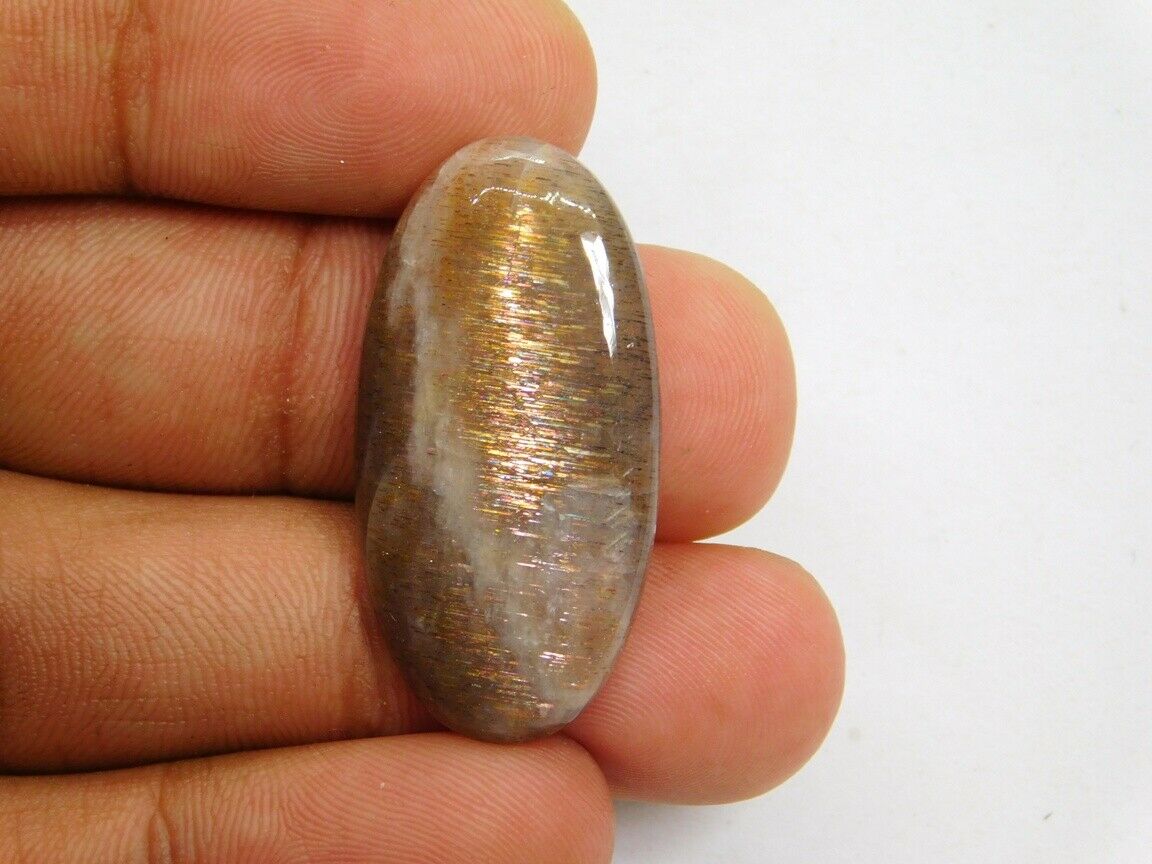 Amazing 100% Natural Cabochon Sunstone Moonstone Loose Gemstone 22 Cts. Eb-7461