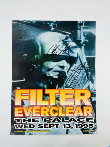 Everclear Art Alexakis & Filter Richard Patrick Signed Concert Show Poster Kozik