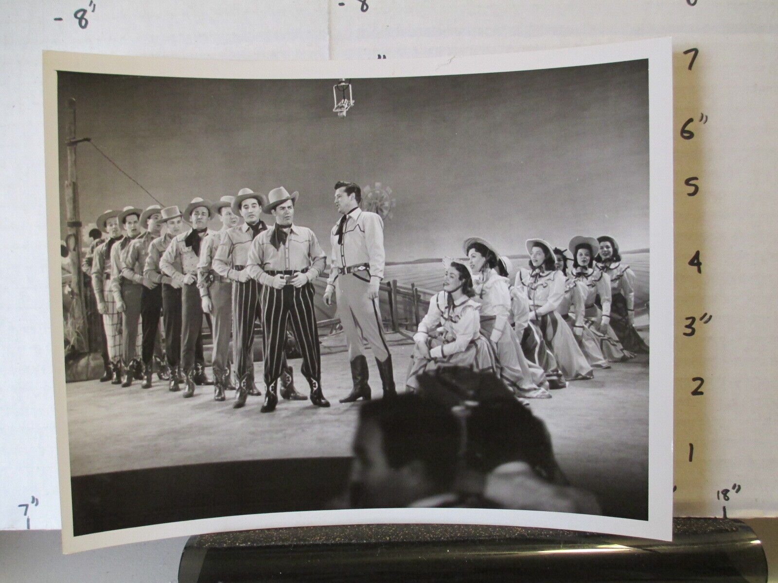 NBC TV studio show photo 1956 GORDON MACRAE western dancers men stand women #4