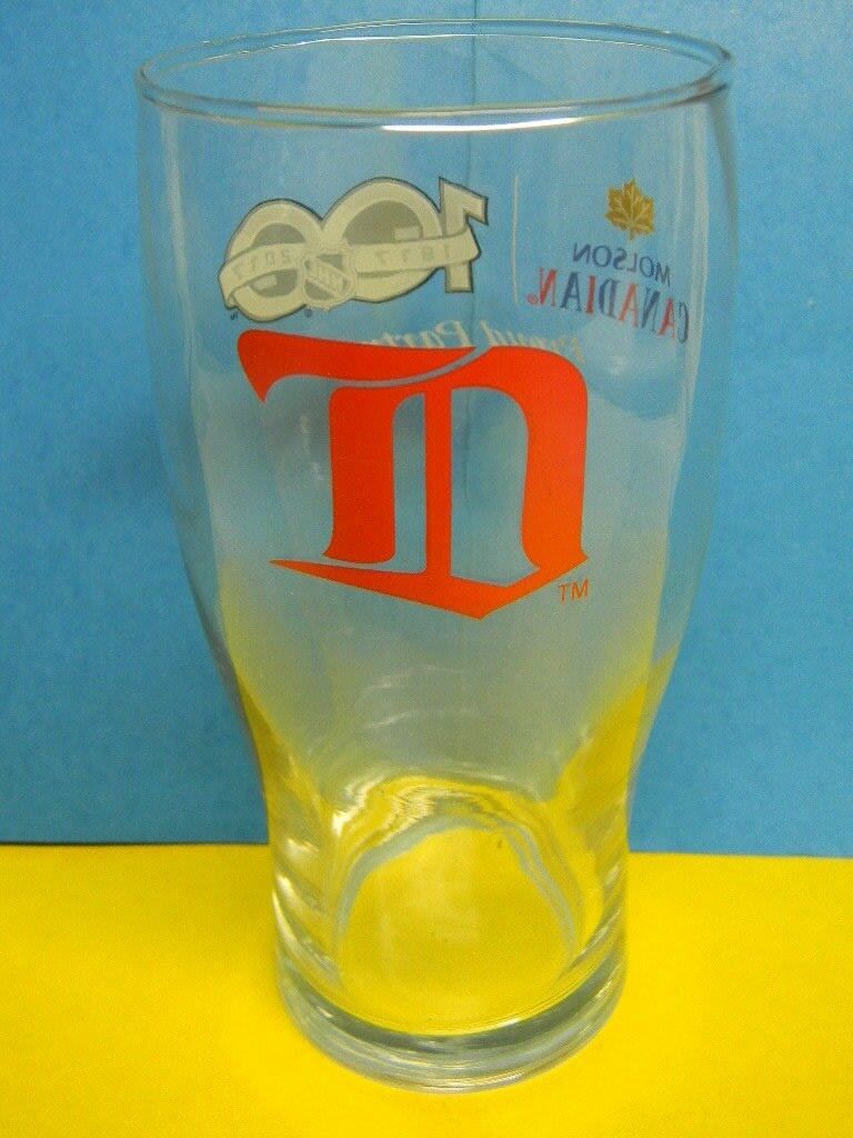 DETROIT RED WINGS HOCKEY NHL MOLSON CANADIAN 100 YEARS 2017 PINT GLASS