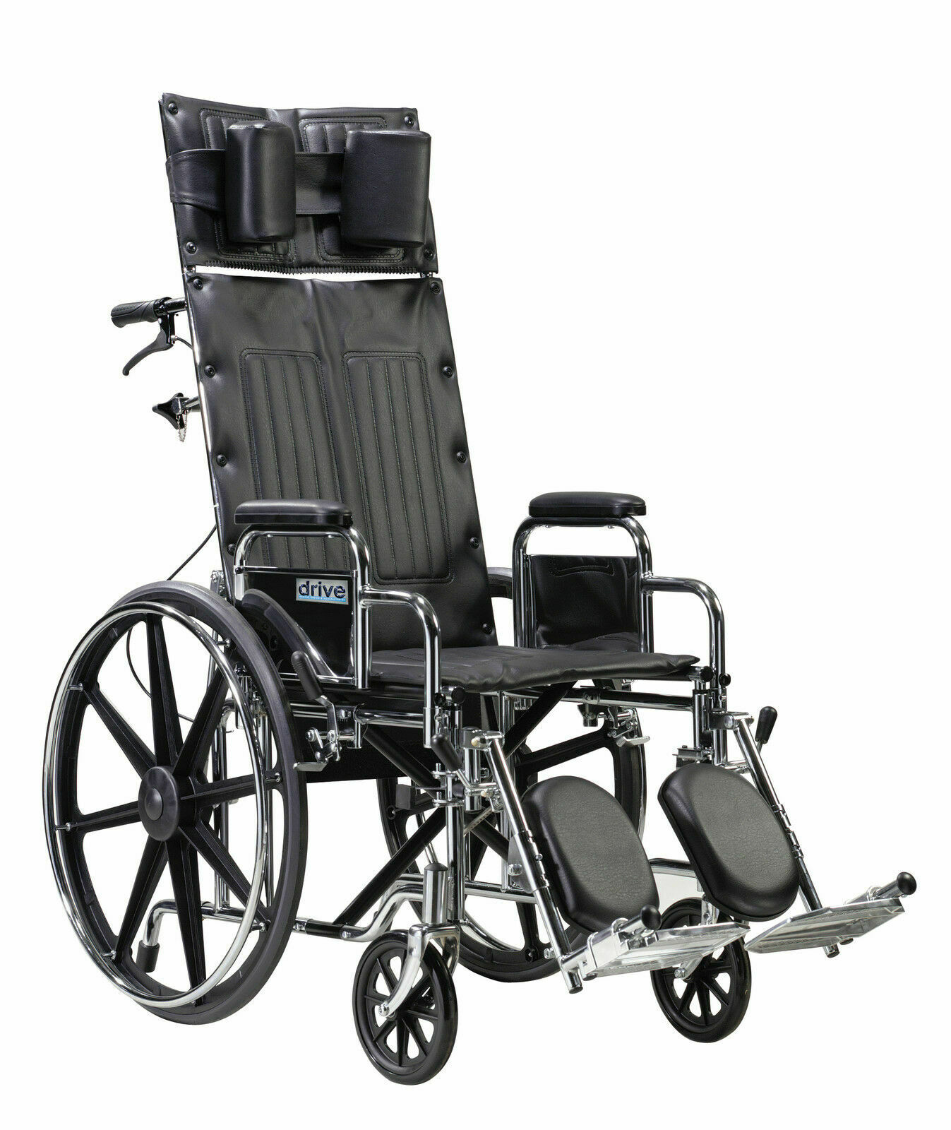 Drive Medical STD22RBDDA Sentra Reclining Wheelchair, 22