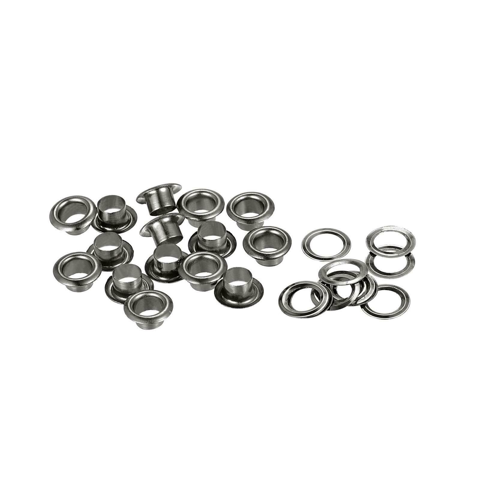 Eyelets With Washers, 11 X 6 X 5mm Iron Hollow Rivets Grommets Black 300 Set