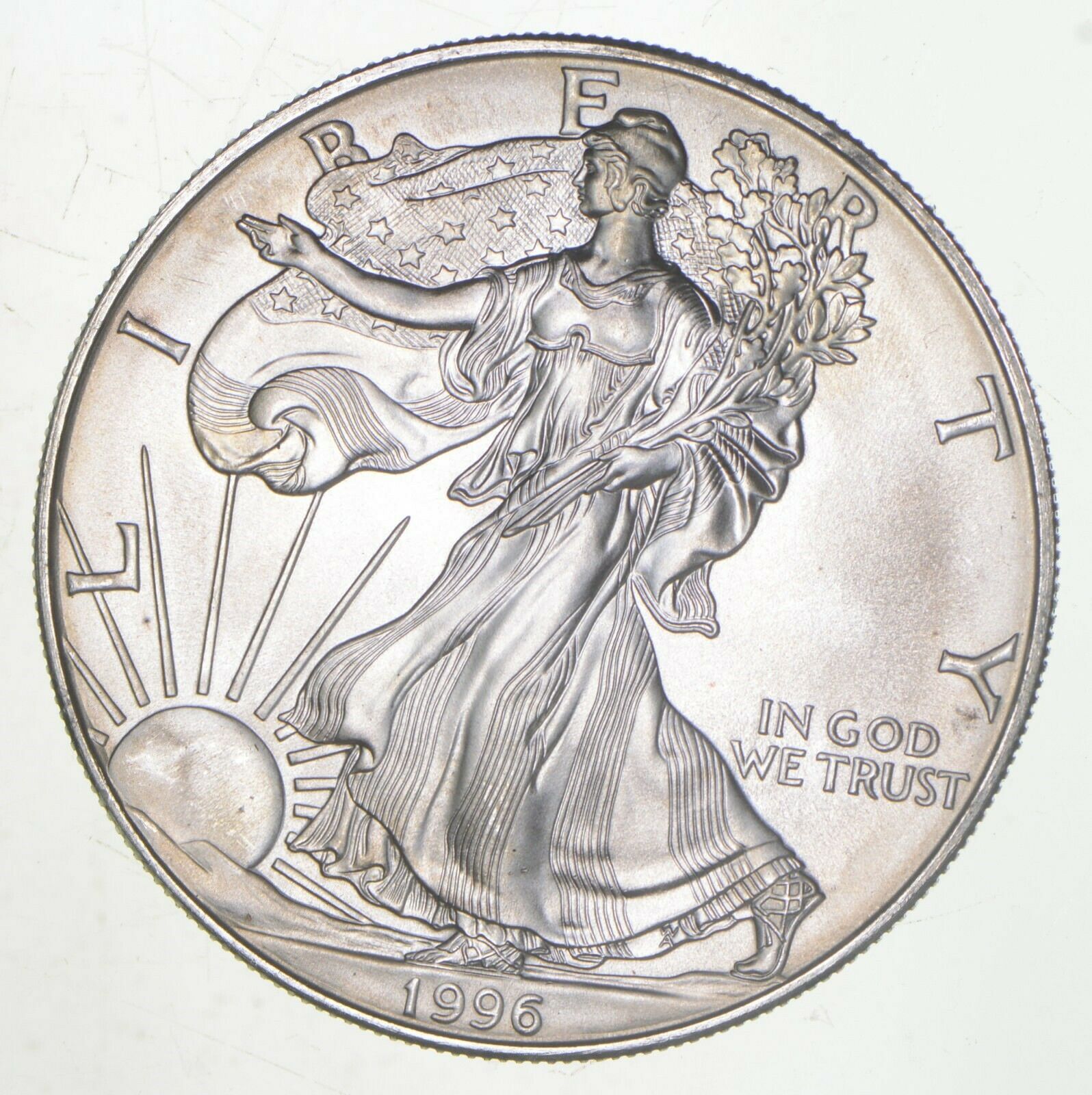 Rarest 1996 American Silver Eagle - Key Date - Rare Low Mintage Unc Bu