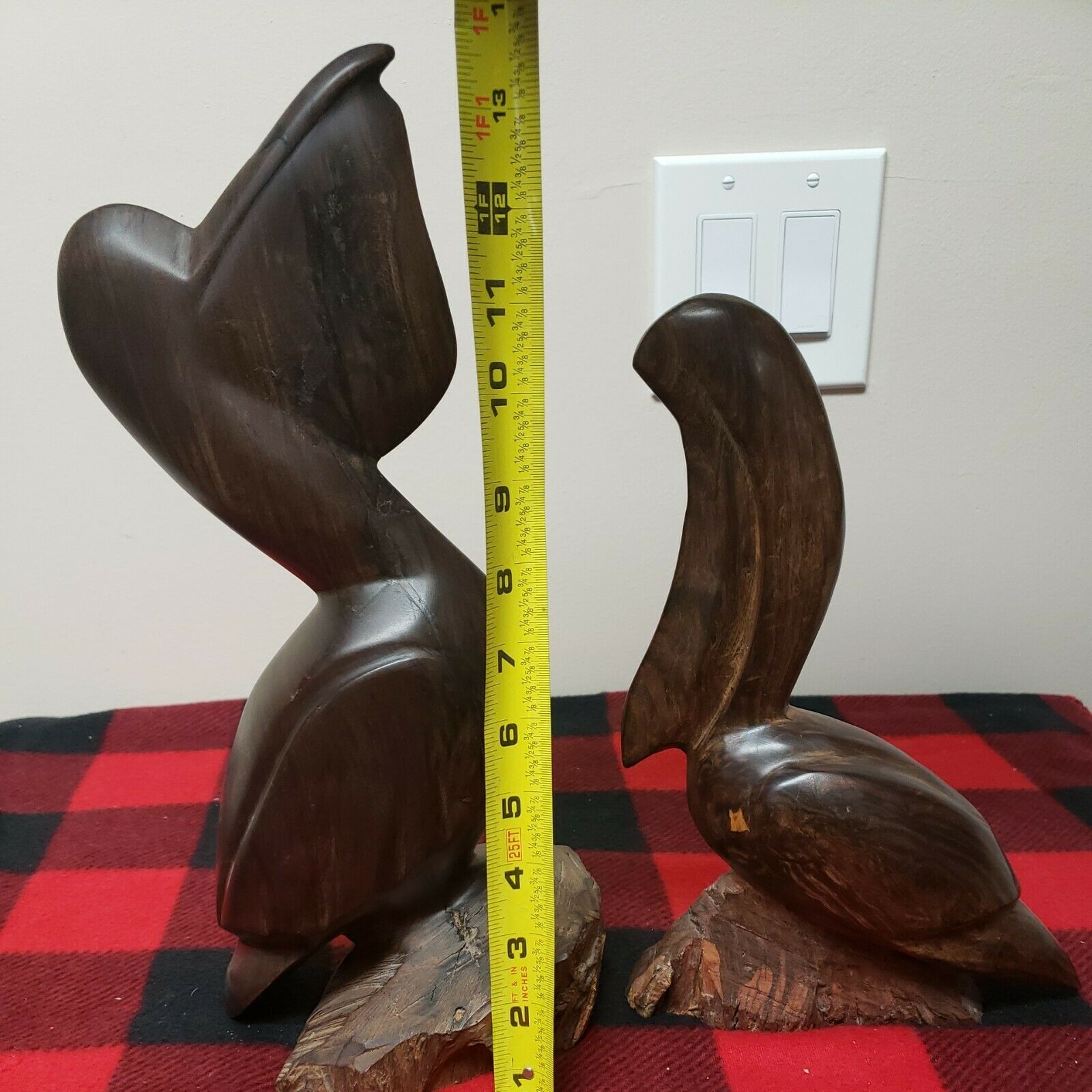 Lot Of 2 Large  Ironwood Pelicans