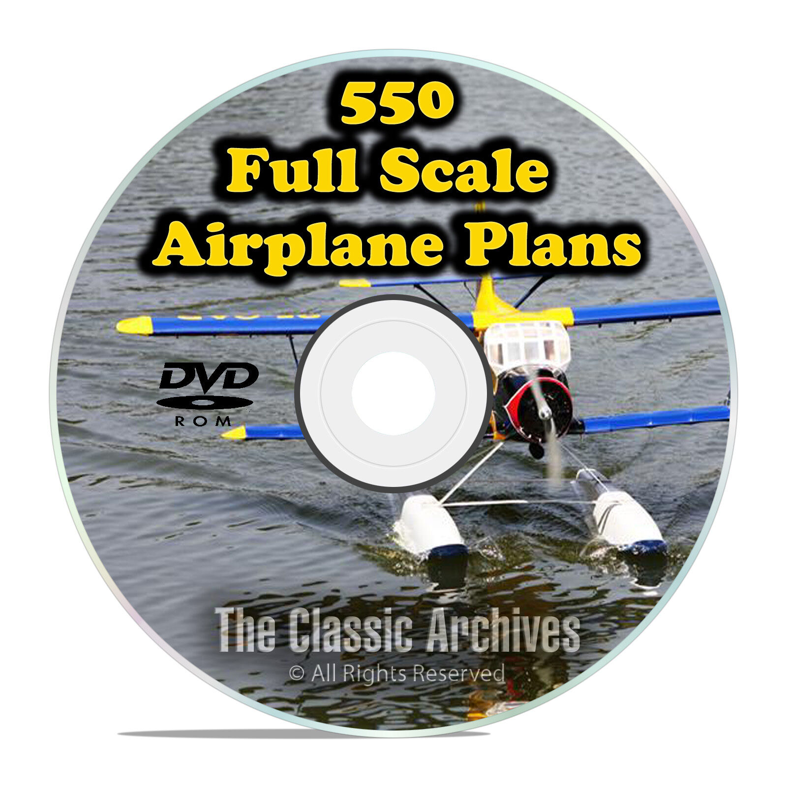 550 Giant Scale Rc Model Airplane Plans Templates, Bombers Military Pdf Dvd F58