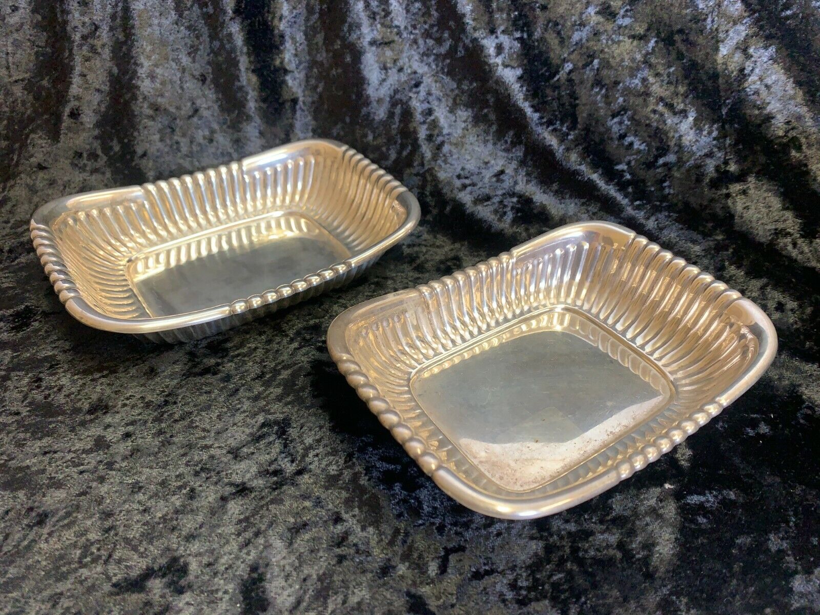 Set Of 2 Vintage Wallace Sterling Silver Dishes 4087