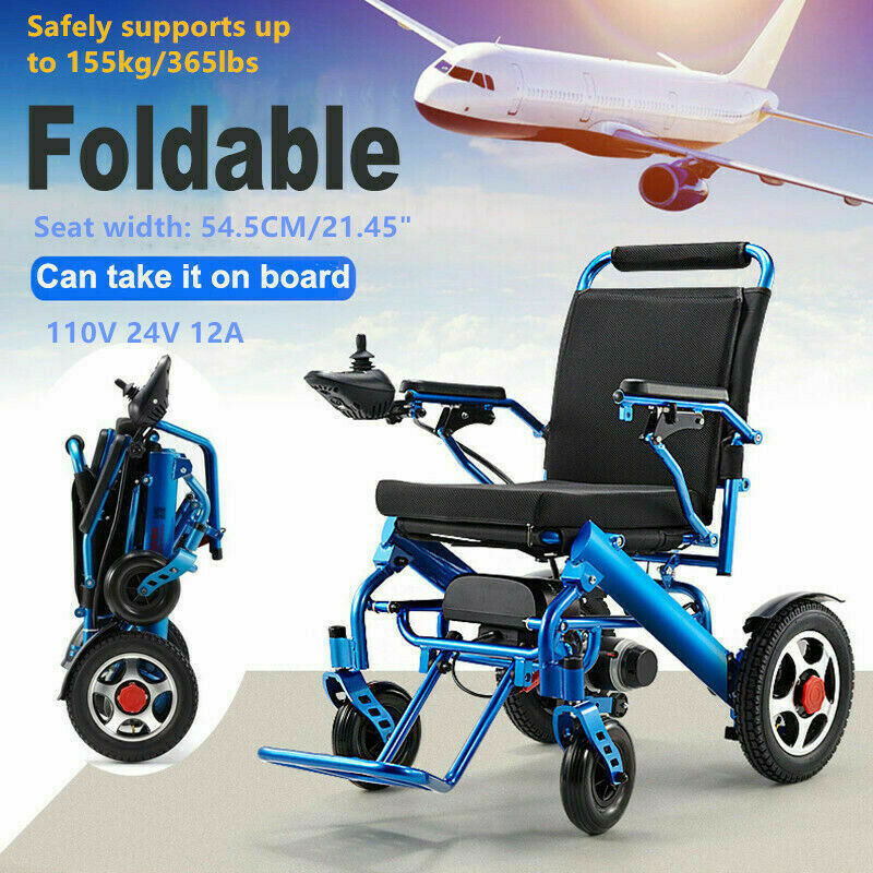 Electric Wheelchair Medical Mobility Old Elderly Disabled Aid Motorized Folding