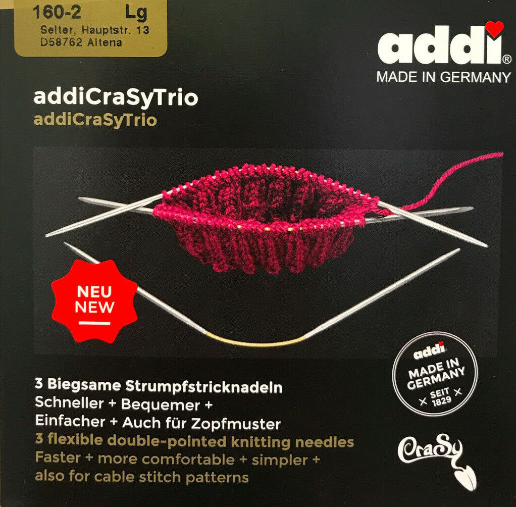 Addi Crasy Trio 3-piece Addicrasytrio Needle Set